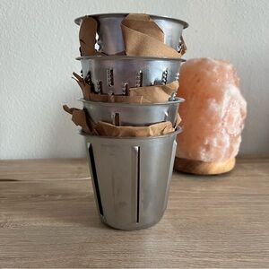 New! (4) Vintage KitchenAid RVSA Slicer Shredder Attachments Stainless Steel